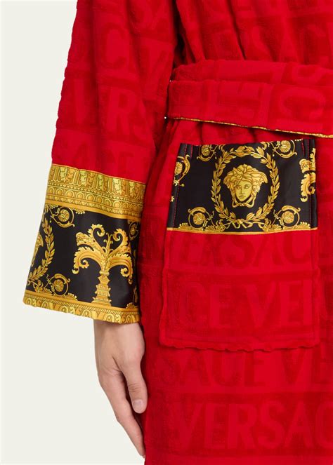 versace robe cost|versace unisex barocco sleeve robe.